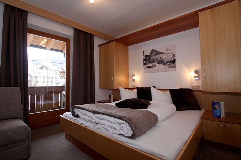 Schlafzimmer im Appartement Haus Viktoria Tirol