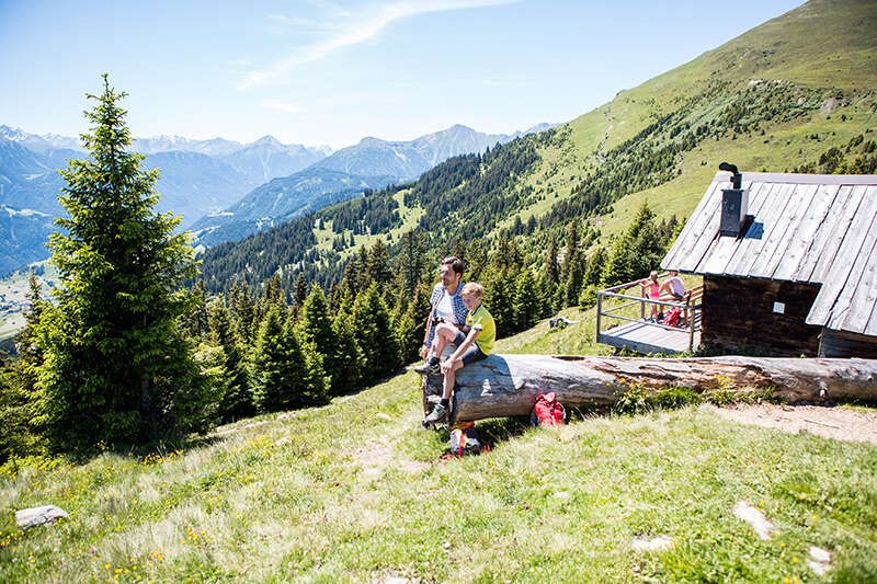 Berghütte mit Panorama 