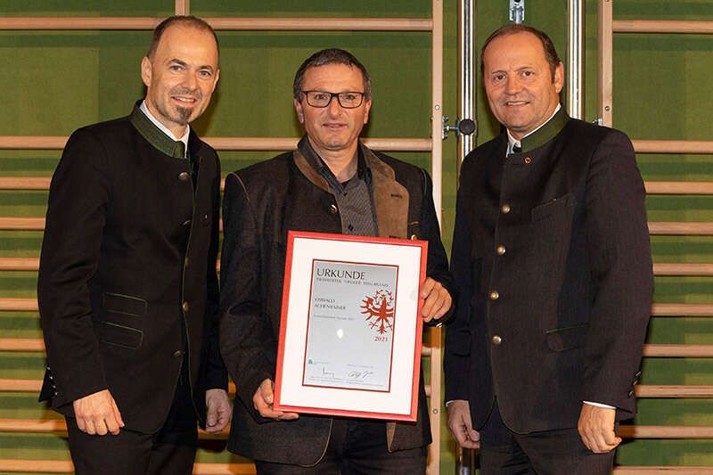 Award for Tyrolean brandies Oswald Acheiner